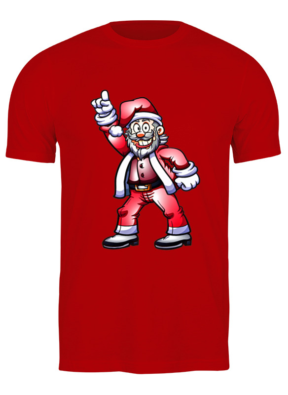 

Футболка мужская Printio Санта красная 3XL, Красный, Санта