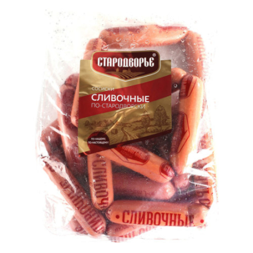 

Сосиски Сливочные по-стародворски ц/ф газ Стародворье 1,3кг