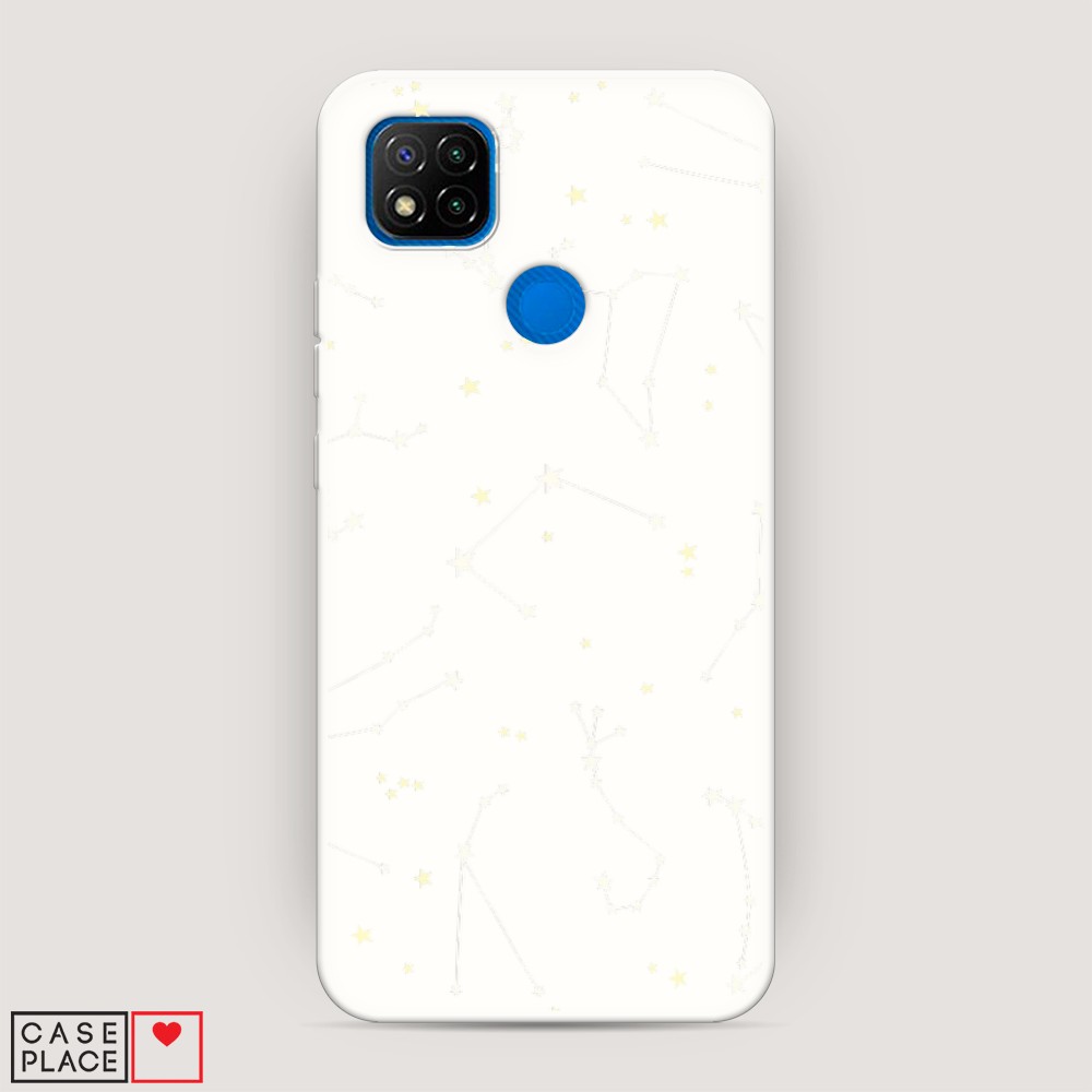 

Матовый силиконовый чехол "Созвездия" на Xiaomi Redmi 9C, 39057-1