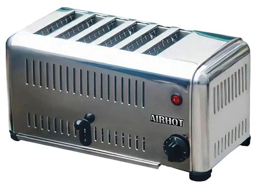 Тостер Airhot VT-6 серебристый блинница airhot be 1 серебристый