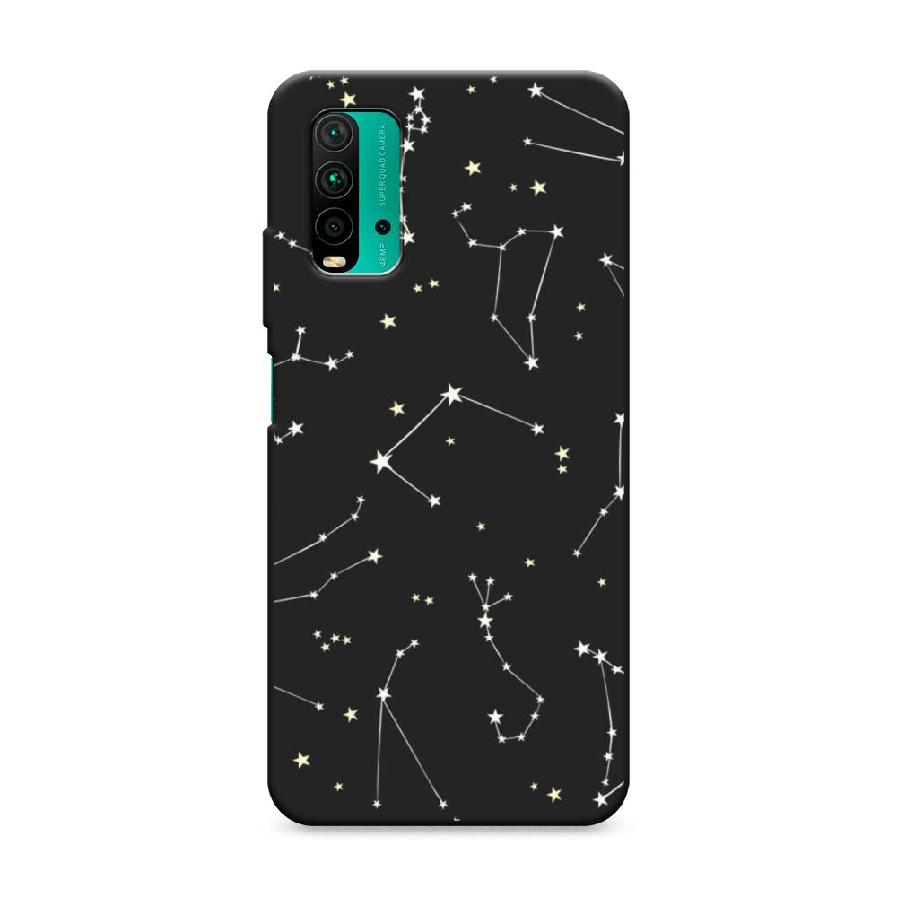 

Матовый силиконовый чехол "Созвездия" на Xiaomi Redmi 9T, Разноцветный, 39852-1