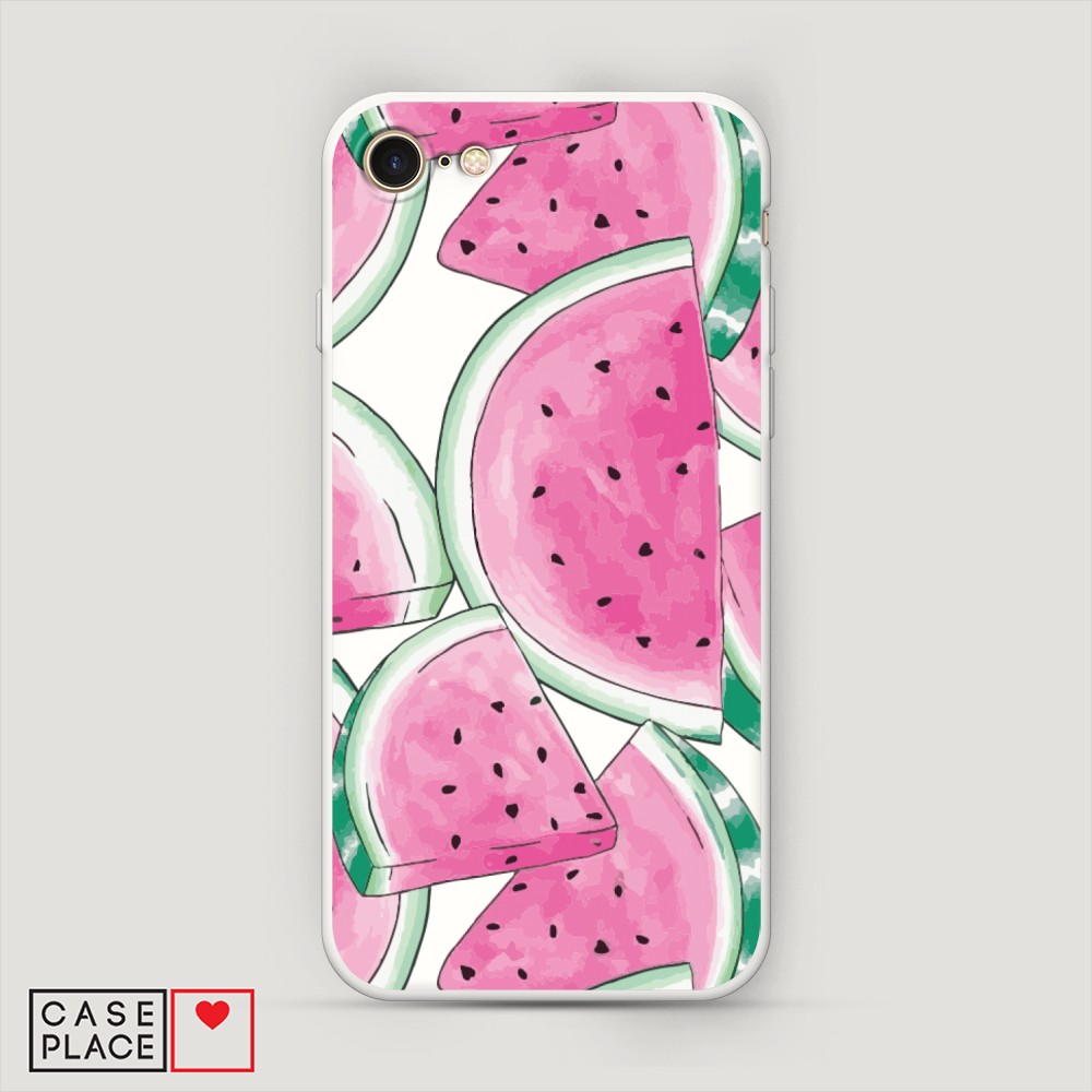 

Чехол Awog на Apple iPhone 8 / Айфон 8 "Акварельные арбузы", Разноцветный, 10857-1