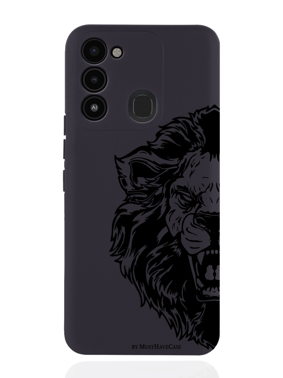 

Чехол MustHaveCase для Tecno Spark 8c/ Go 2022 Король Лев черный, Черный;коричневый