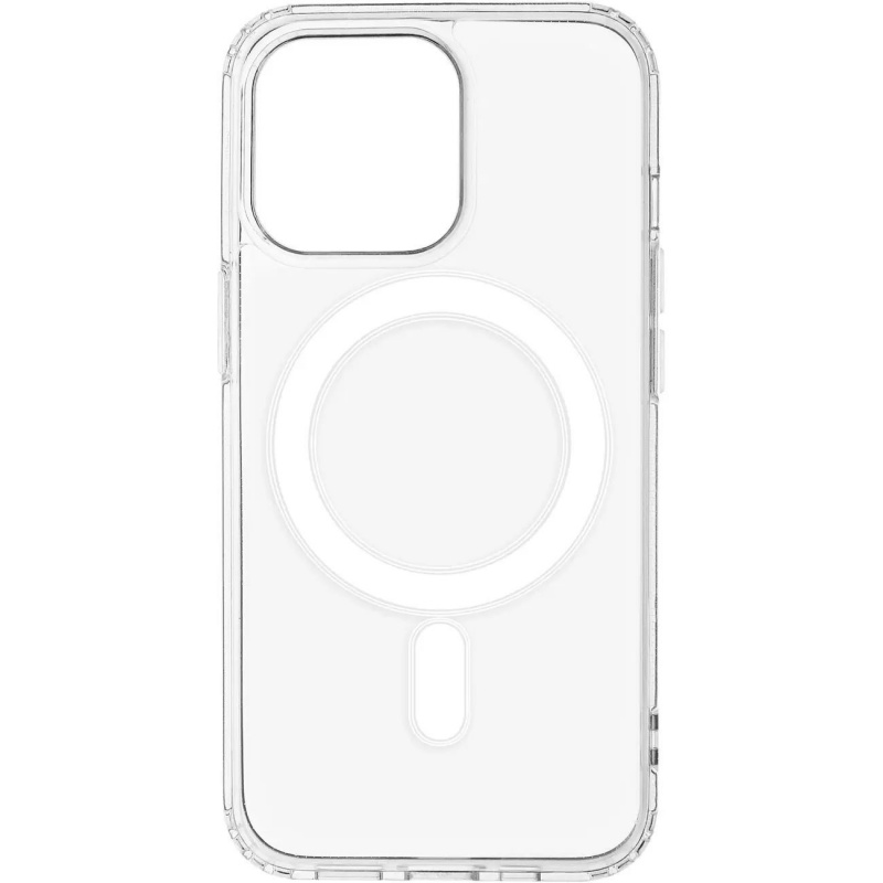 

Чехол для iPhone 14 (Айфон 14) силиконовый с магнитом Magsafe, Прозрачный, 45456666