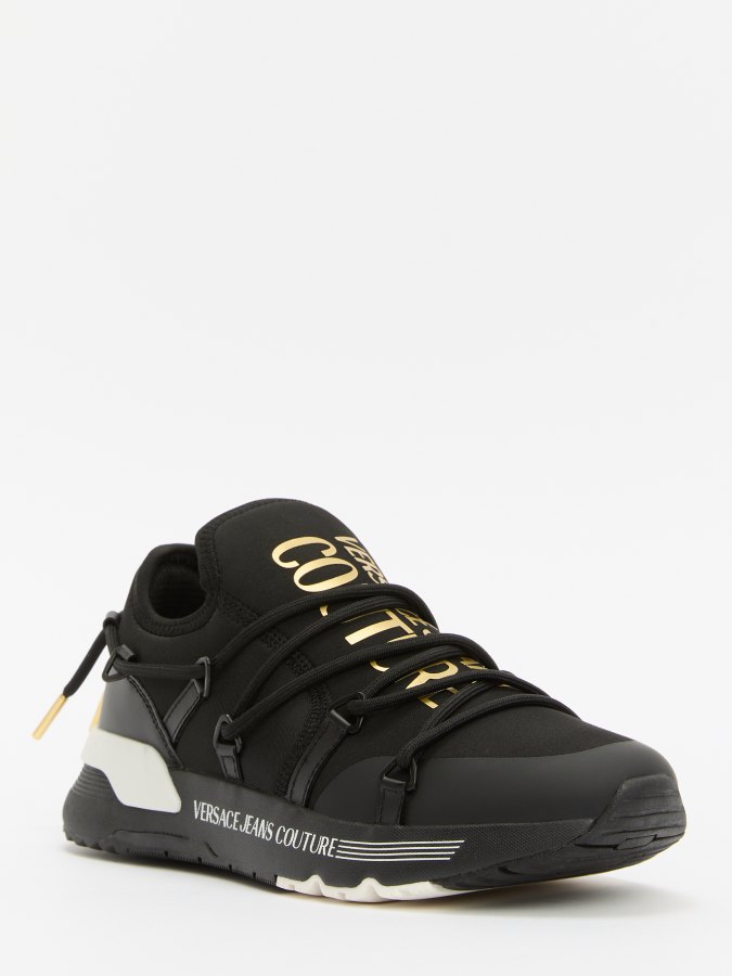 

Кроссовки мужские Versace Jeans Couture 77YA3SA6 черные 43 EU, Черный, 77YA3SA6