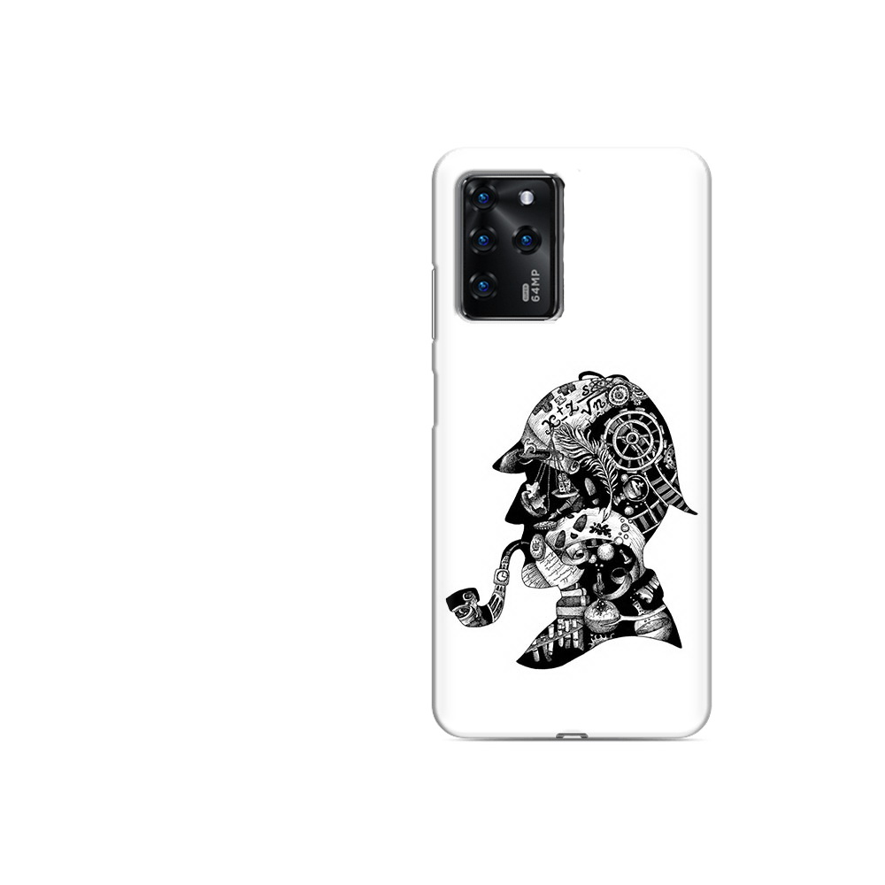 

Чехол MyPads Tocco для ZTE Blade V30 Vita мужчина с трубкой абстракция (PT224728.460.488), Прозрачный, Tocco