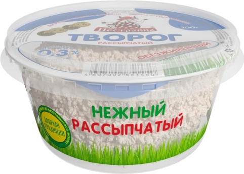 

Творог Пестравка обезжиренный 0,3% 200 г бзмж