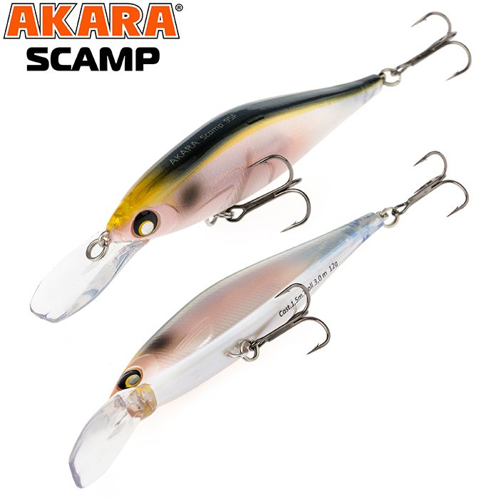 

Воблер Akara Scamp 95F 12 гр 3/7 oz 3,7 in A77, Разноцветный, Scamp