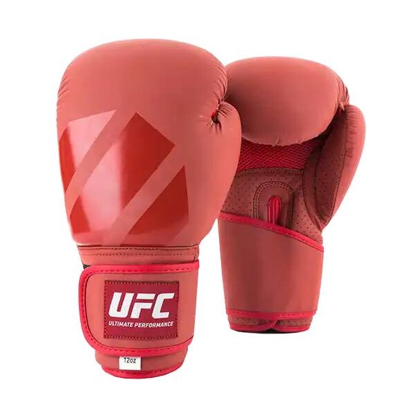 UFC Tonal Boxing Тренировочные перчатки для бокса,12 унций,красный