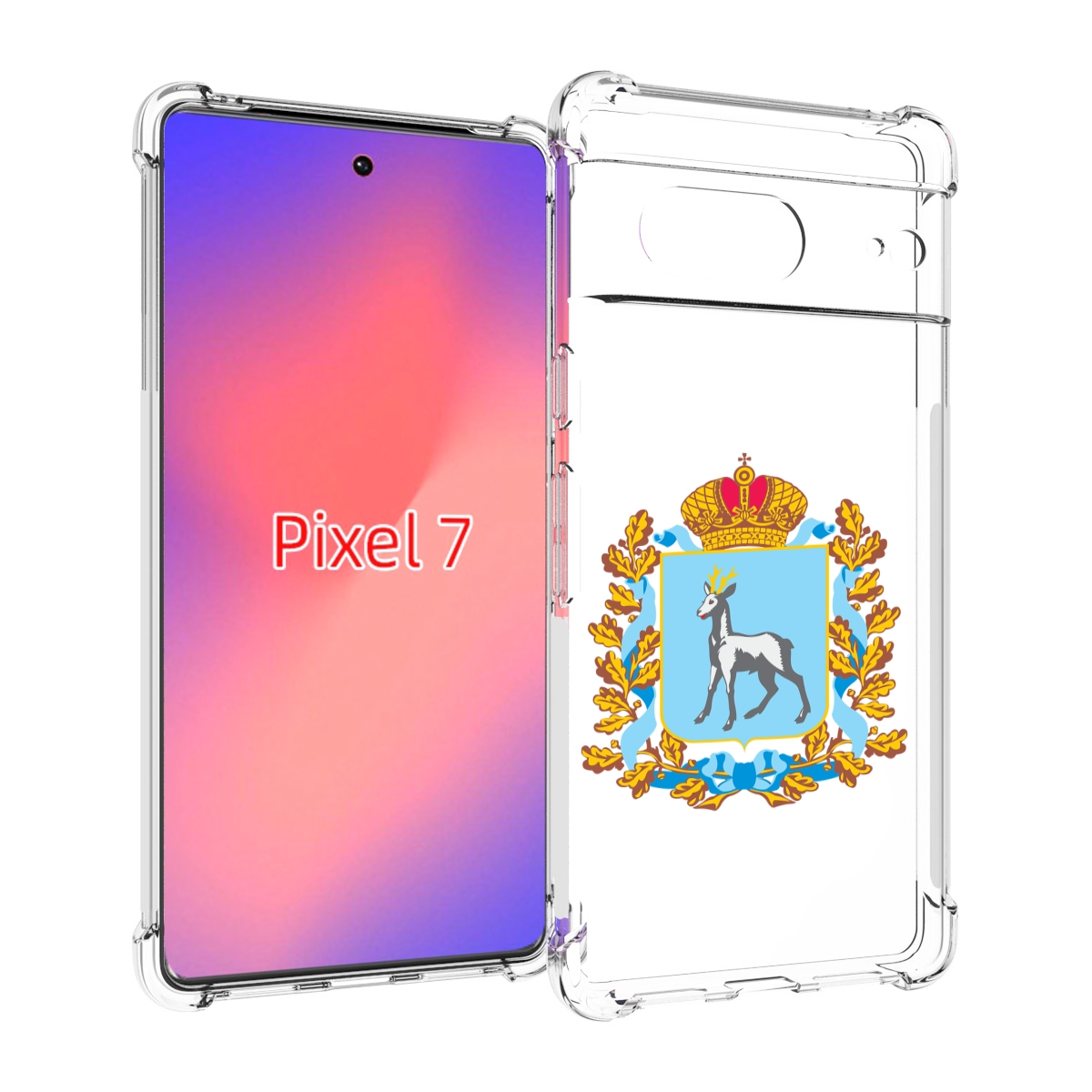 

Чехол Mypads Герб-Самарская-Область Для Google Pixel 7, Прозрачный, Tocco