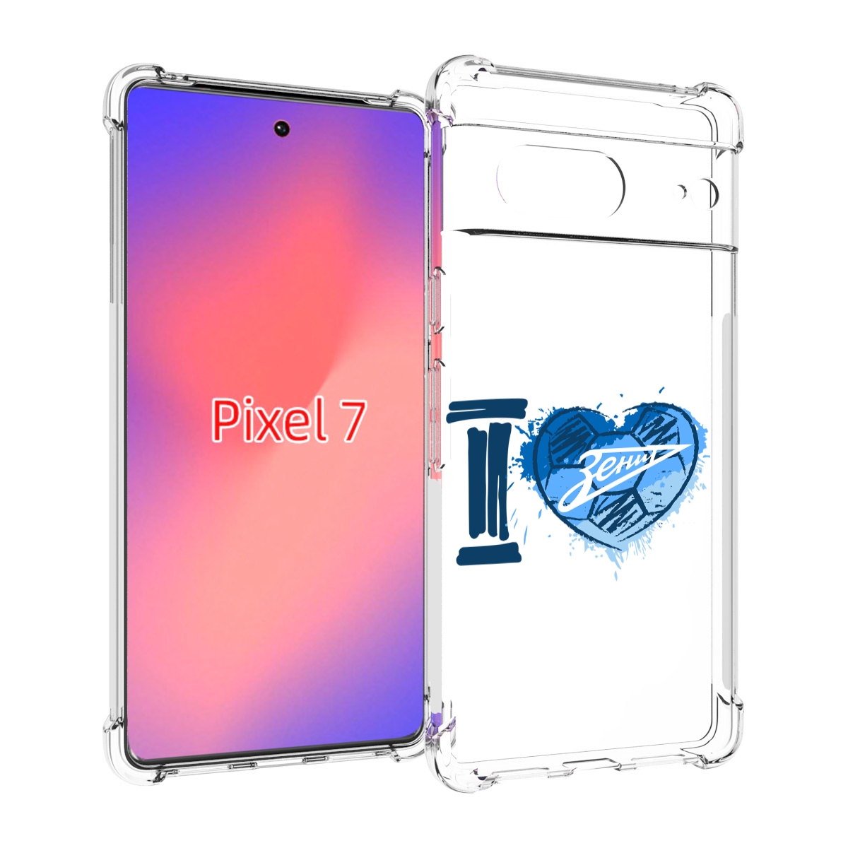 

Чехол Mypads Фк Я Люблю Зенит Для Google Pixel 7, Прозрачный, Tocco