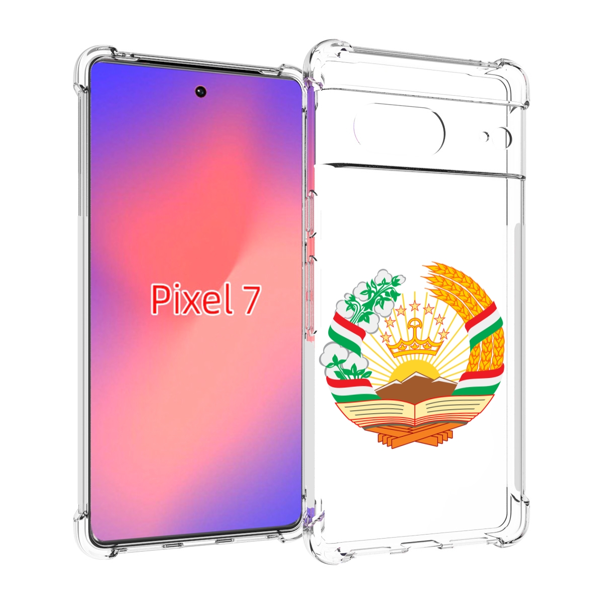 

Чехол Mypads Герб-Таджикистана Для Google Pixel 7, Прозрачный, Tocco