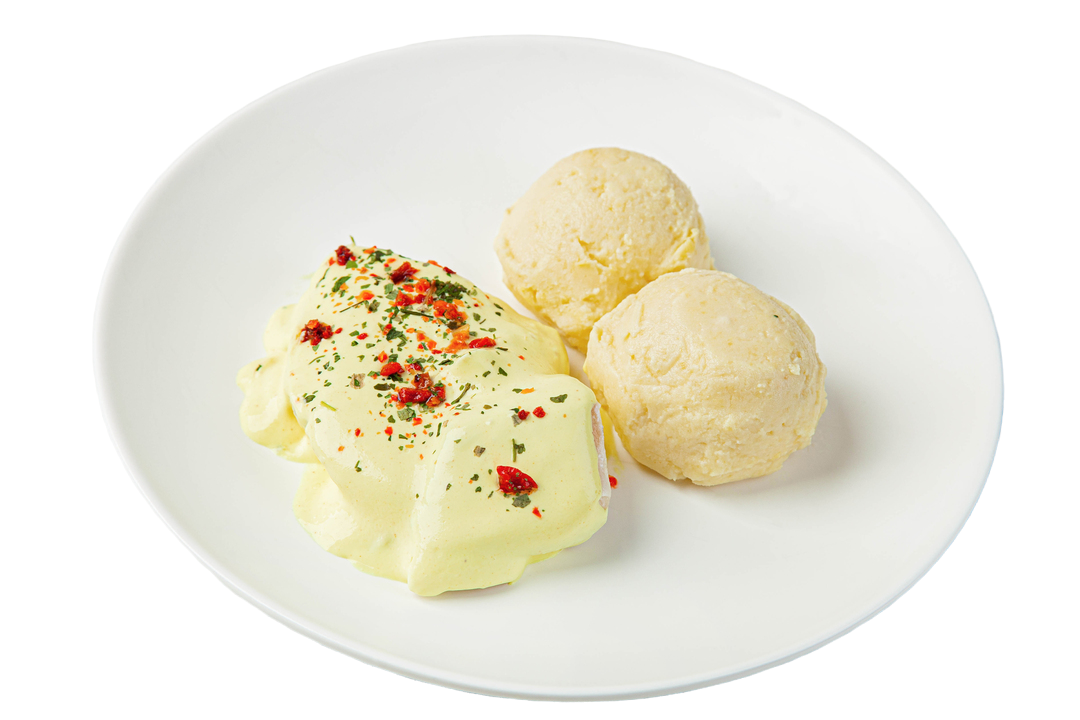 

Треска ВкусВилл под сливочно-лимонным соусом с картофельным пюре 240 г