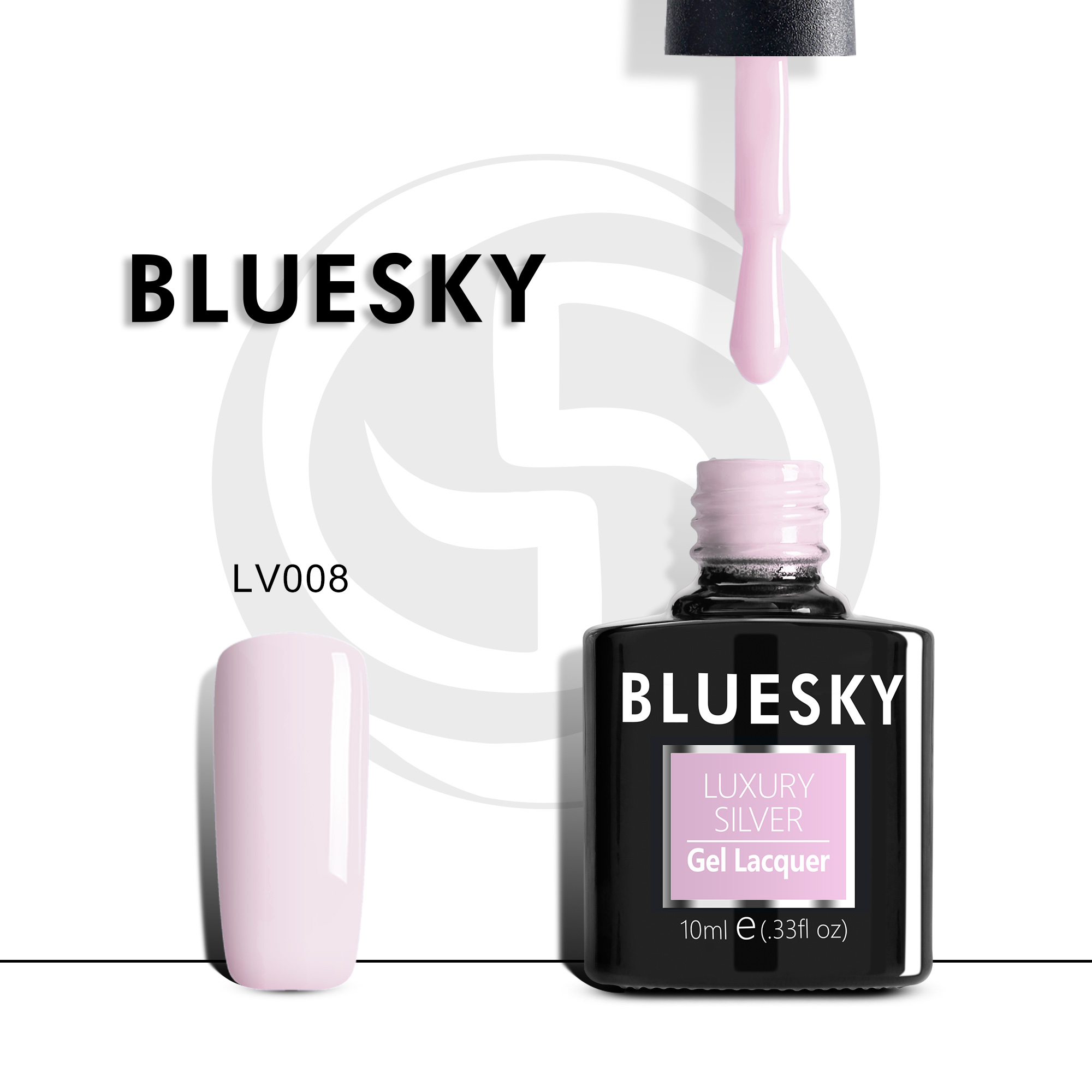 

Гель-лак №008 Luxury Silver 10 мл, BLUESKY