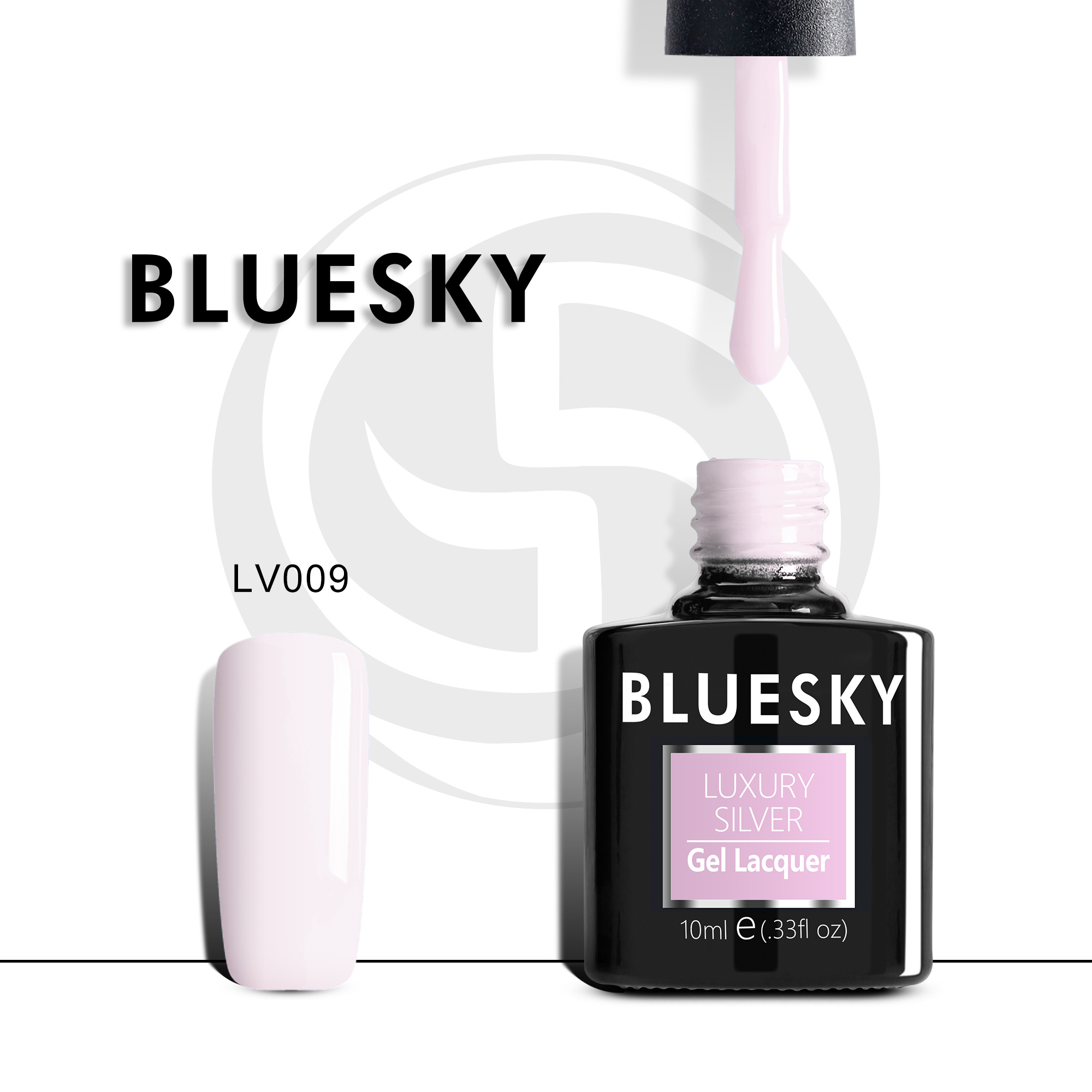 

Гель-лак №009 Luxury Silver 10 мл, BLUESKY