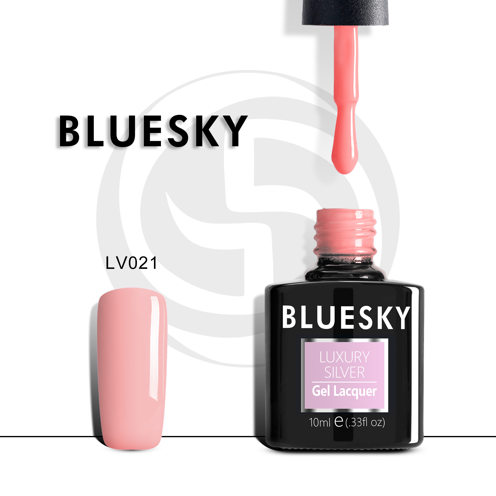 

Гель-лак №021 Luxury Silver 10 мл, BLUESKY