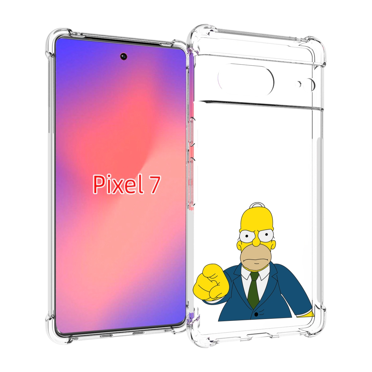 

Чехол Mypads Гомер-Злой Для Google Pixel 7, Прозрачный, Tocco