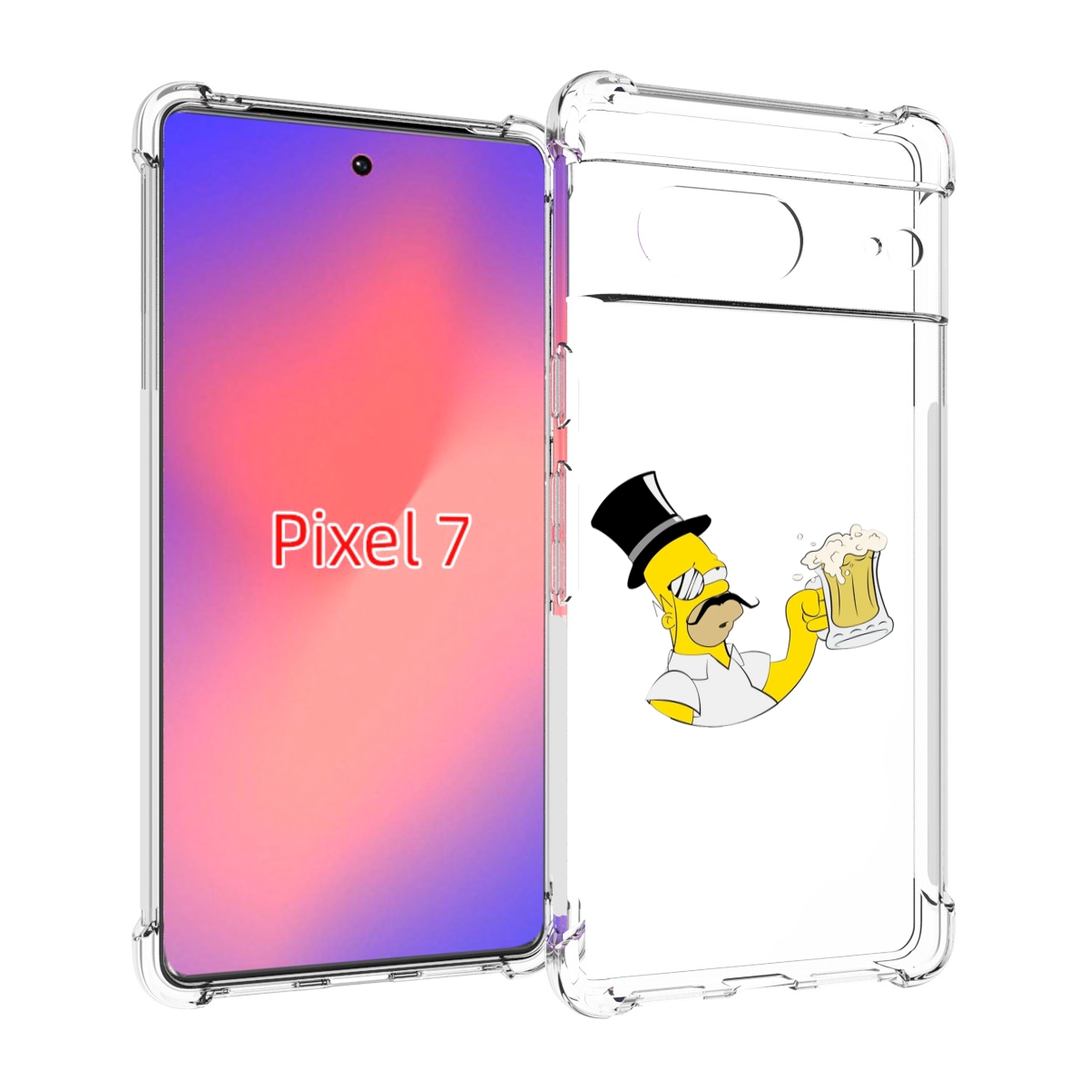 

Чехол Mypads Гомер-С-Напитком Для Google Pixel 7, Прозрачный, Tocco