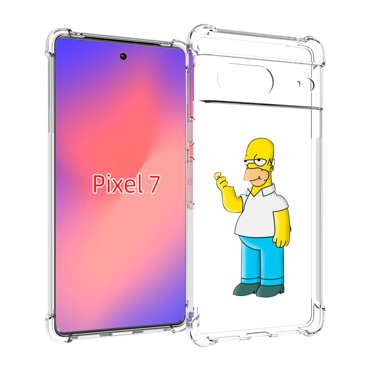 

Чехол Mypads Гомер-Симпсон Для Google Pixel 7, Прозрачный, Tocco