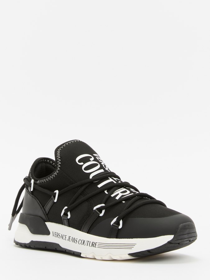 

Кроссовки мужские Versace Jeans Couture 77YA3SA6 черные 43 EU, Черный, 77YA3SA6