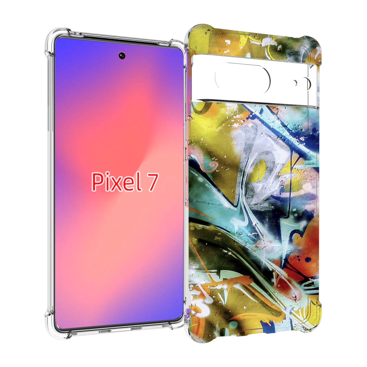 

Чехол Mypads Граффити-Хаос Для Google Pixel 7, Прозрачный, Tocco
