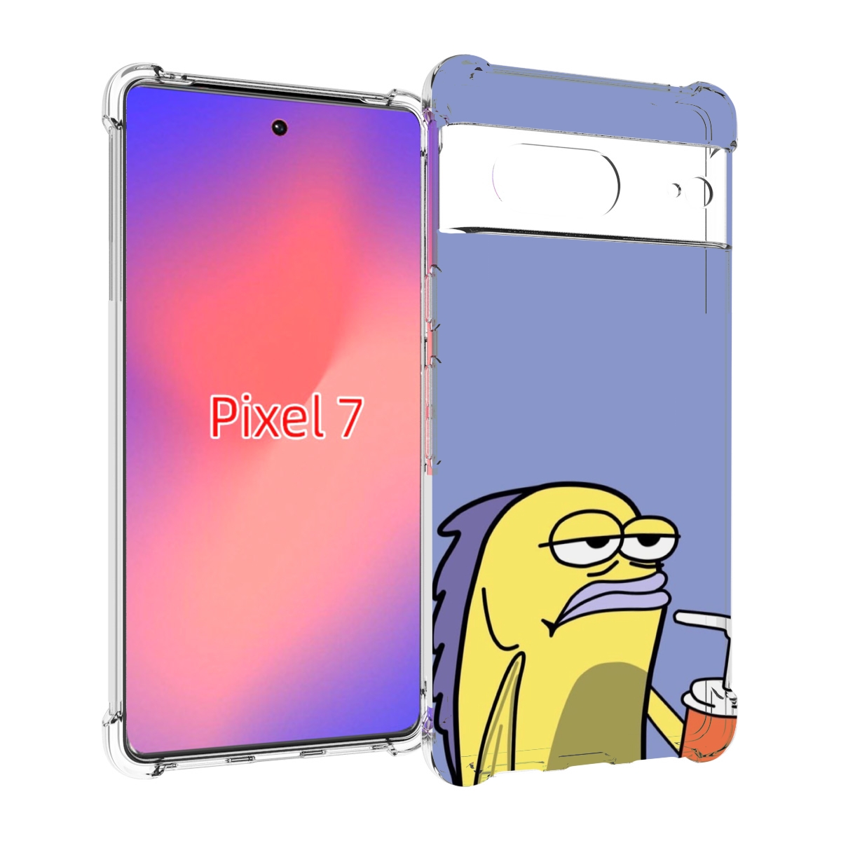 

Чехол Mypads Грусная-Рыба-Из-Спанч-Боба Для Google Pixel 7, Прозрачный, Tocco