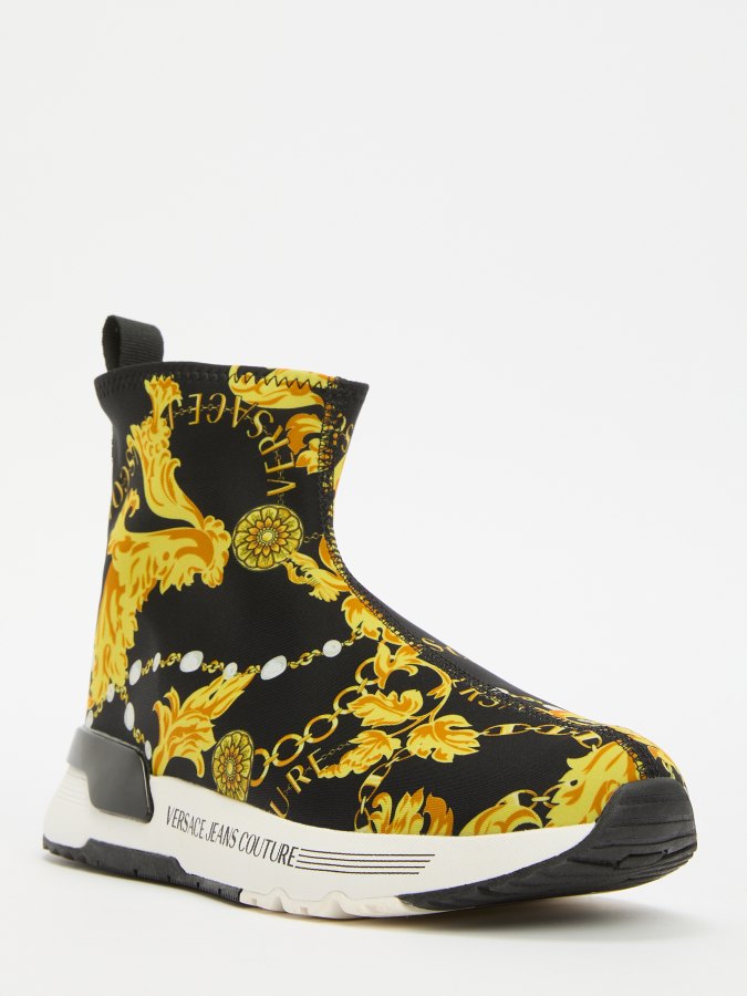 

Кроссовки женские Versace Jeans Couture 77VA3SA4 черные 38 EU, Черный, 77VA3SA4
