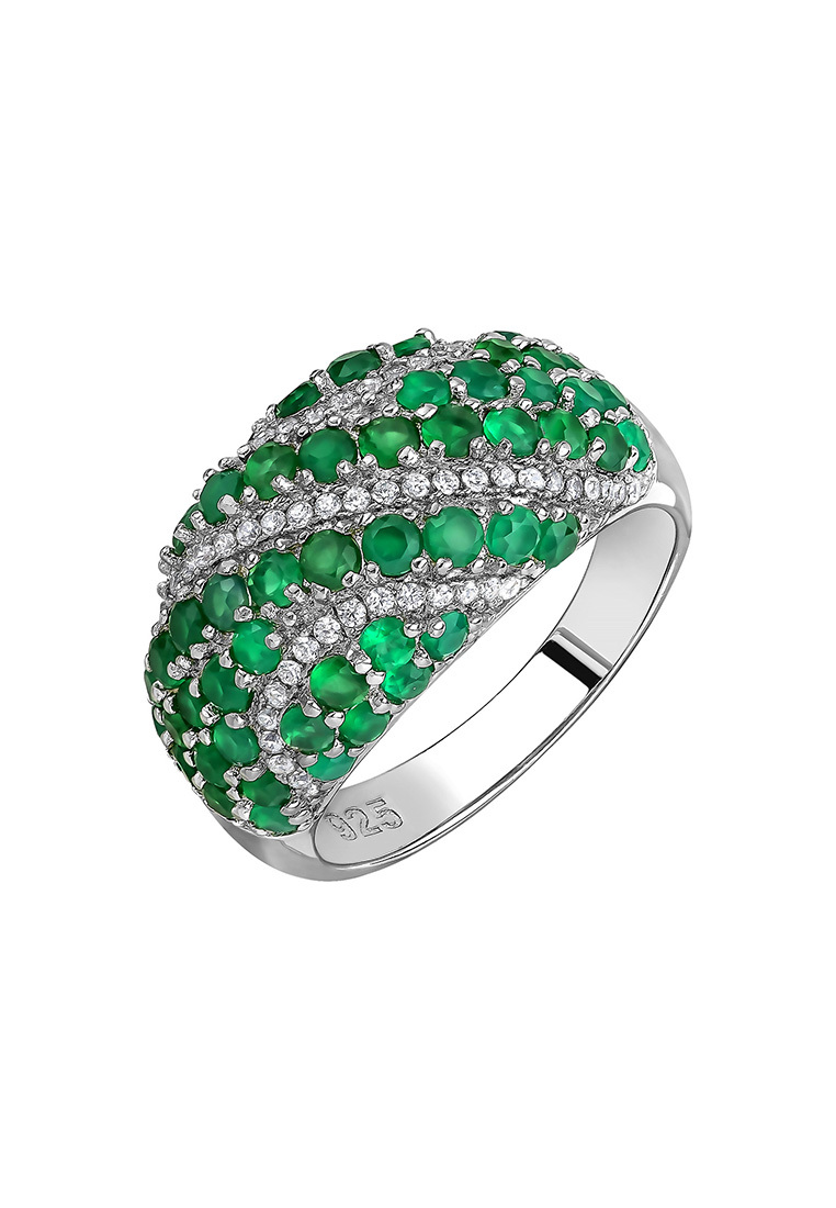 

Кольцо из серебра р. , Kari Jewelry КЛ-4106-ЗА, агат\фианит, КЛ-4106-ЗА