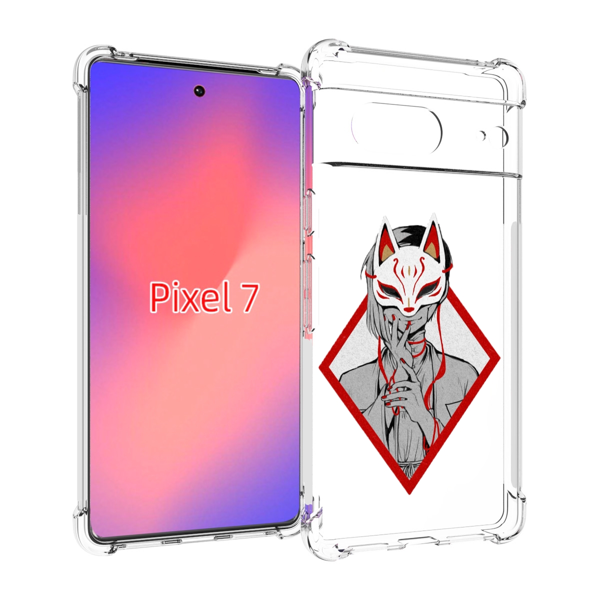 

Чехол Mypads Девушка В Маске Япония Для Google Pixel 7, Прозрачный, Tocco