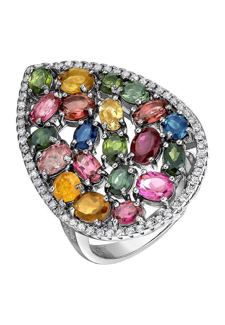 

Кольцо из серебра с турмалином р. , Kari Jewelry КЛ-852-ТУ, КЛ-852-ТУ