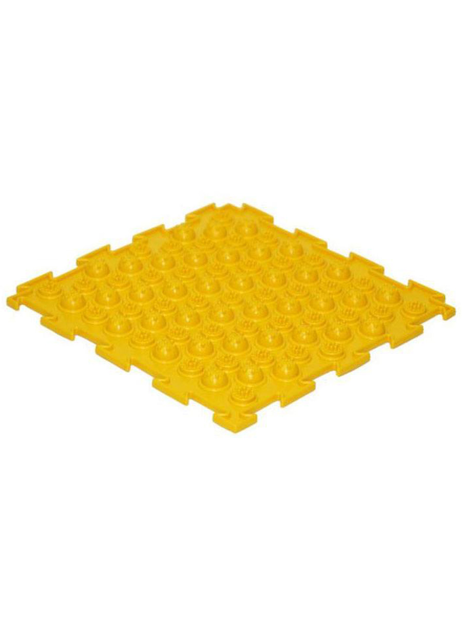 Массажный  развивающий коврик пазл Ортодон Колючки жесткие желтый 1 элемент x match мяч массажный с шипами фитнес 55 см