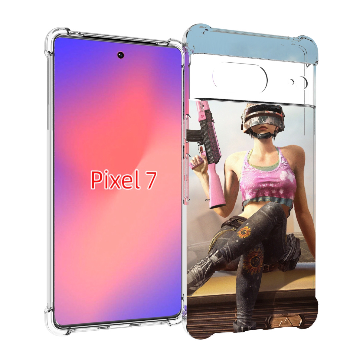 

Чехол Mypads Девушка Из Pubg Для Google Pixel 7, Прозрачный, Tocco