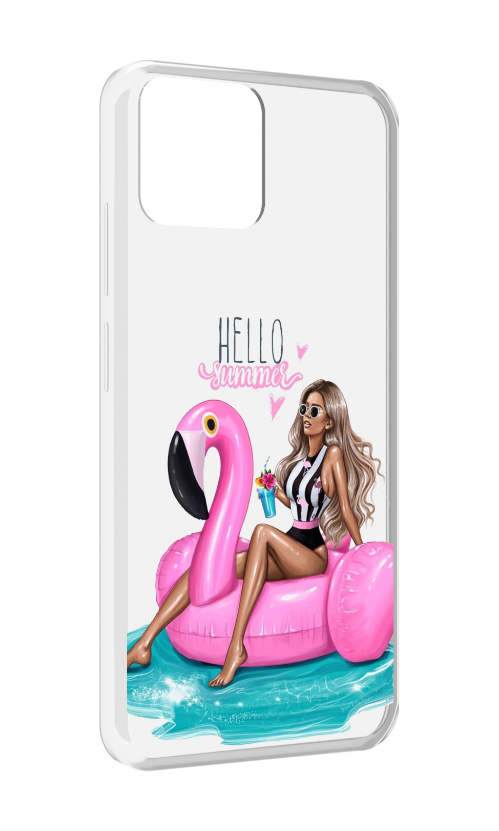 

Чехол MyPads Hello-summer для Blackview A95, Прозрачный, Tocco