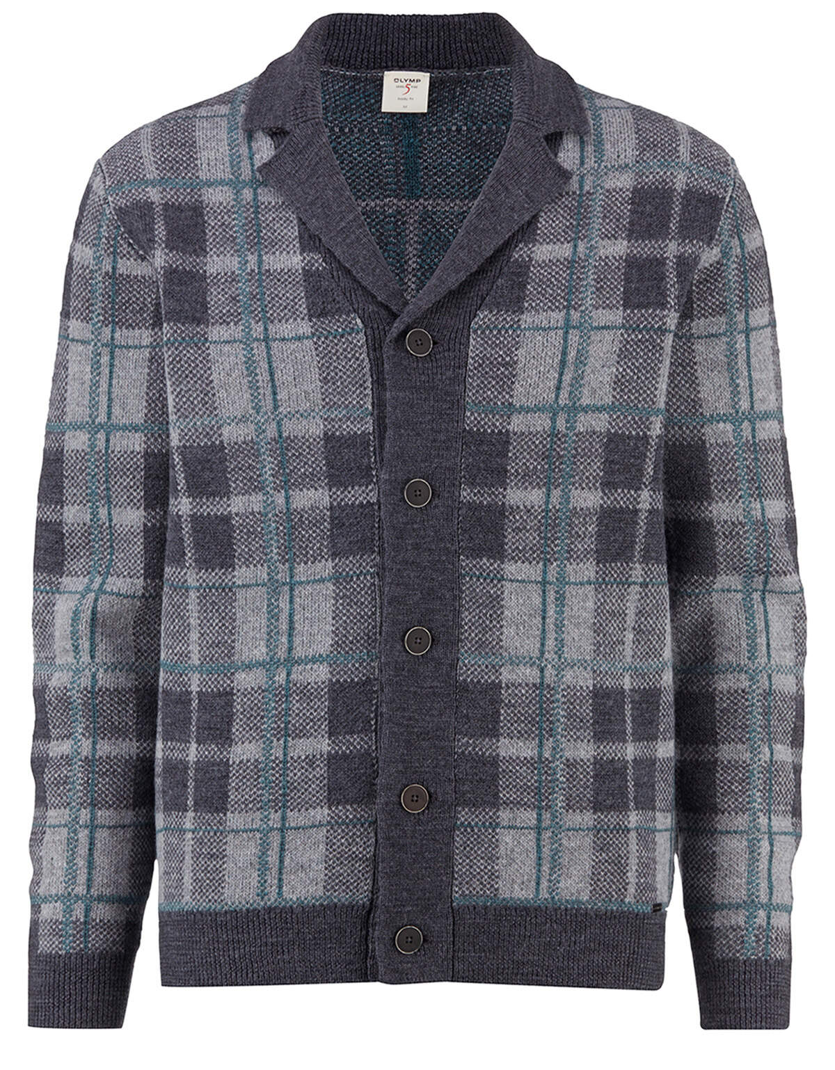 

Кардиган мужской 53796663 Olymp серый 2XL, 53796663