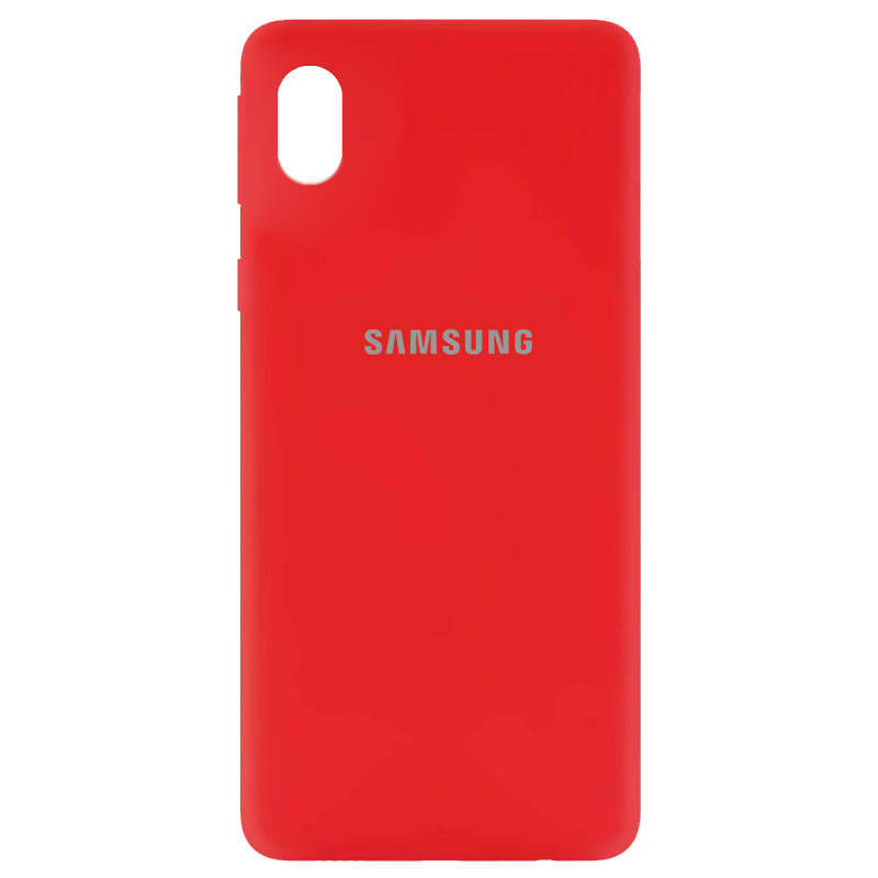 Чехол Silicone Cover Samsung Galaxy A01 Core (красный)