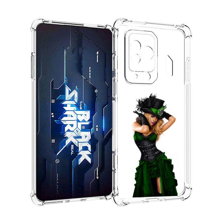 

Чехол MyPads девушка-в-модном-длинном-платье женский для Xiaomi Black Shark 5 Pro, Прозрачный, Tocco