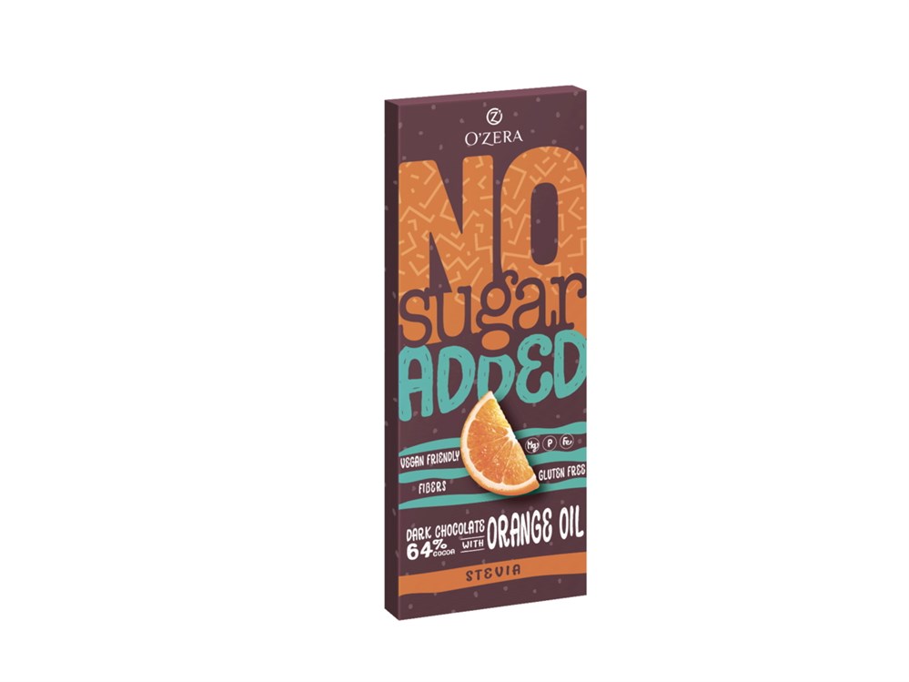 

Шоколад без добавления сахара Горький O’Zera Dark&Orange, 90г