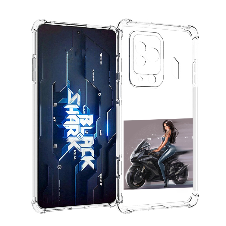 

Чехол MyPads девушка-на-мотоцикле для Xiaomi Black Shark 5 Pro, Прозрачный, Tocco