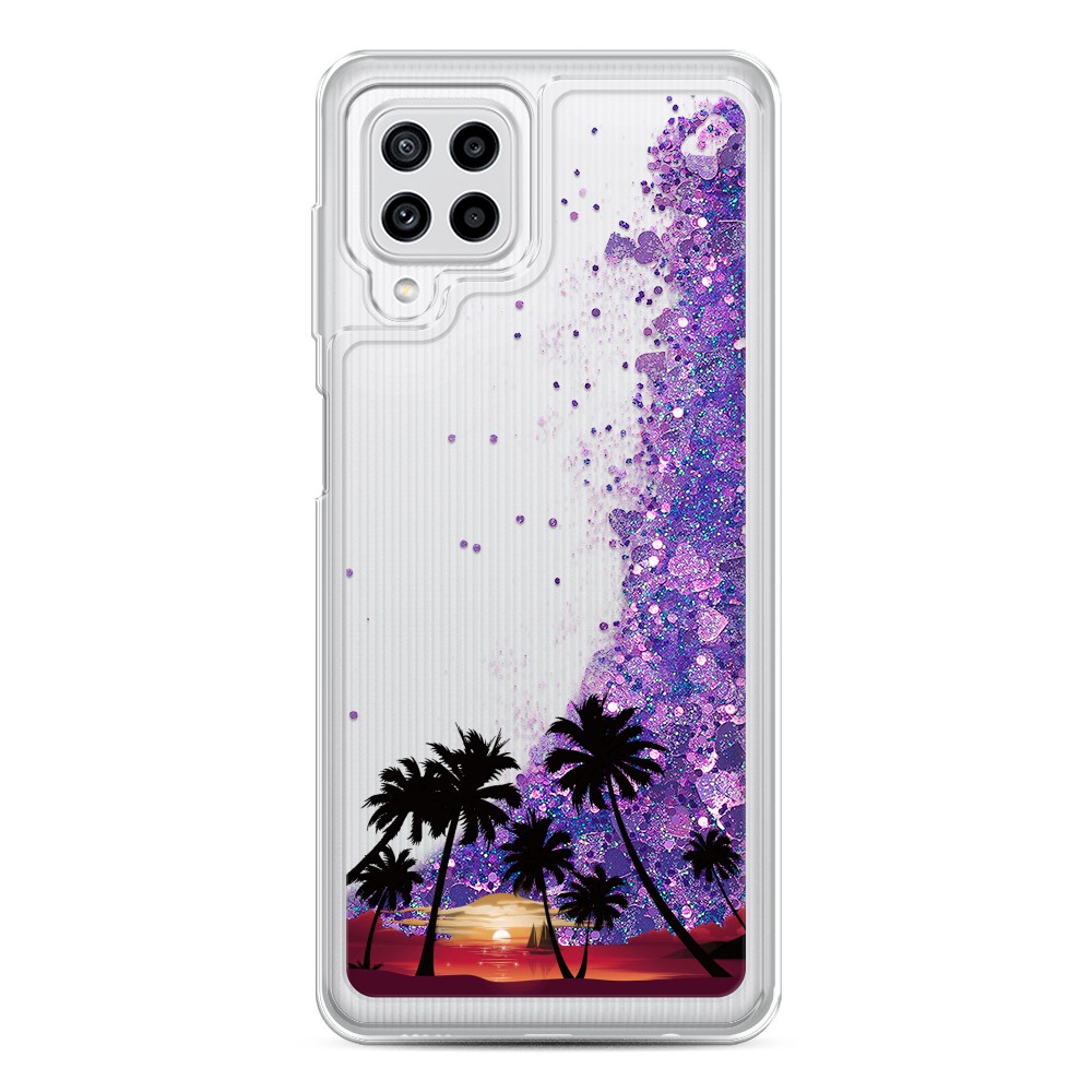 

Чехол Awog на Samsung Galaxy A22/M32/M22 / Самсунг A22/M32/M22 "Закат и пальмы", Разноцветный, 2103492-1