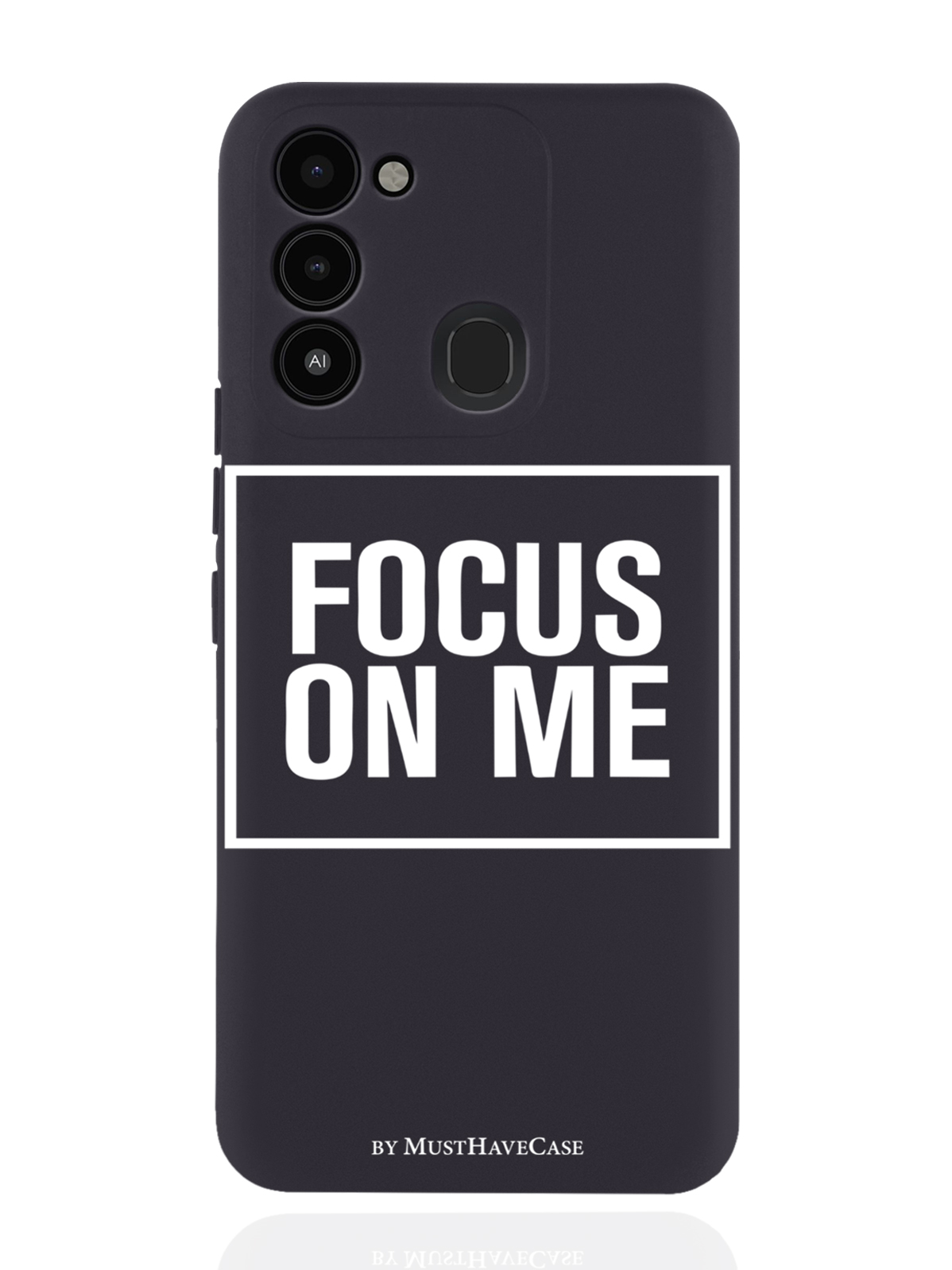

Чехол MustHaveCase для Tecno Spark 8c/ Go 2022 Focus on me черный, Черный;белый