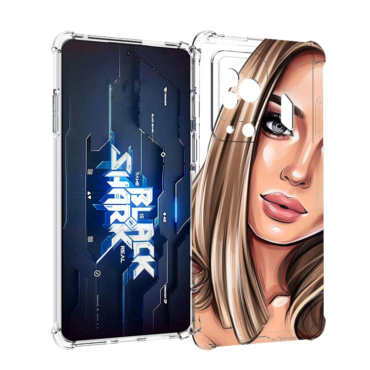 

Чехол MyPads девушка-с-каре женский для Xiaomi Black Shark 5 Pro, Прозрачный, Tocco