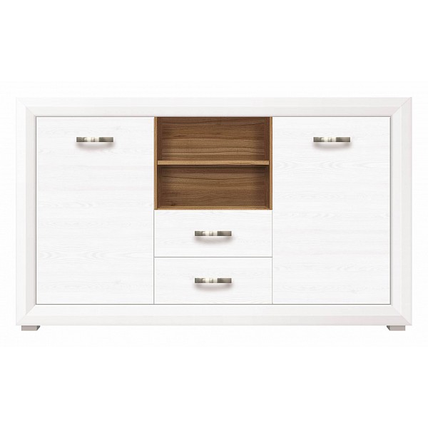 фото Тумба комбинированная мальта b136-kom2d2s black red white