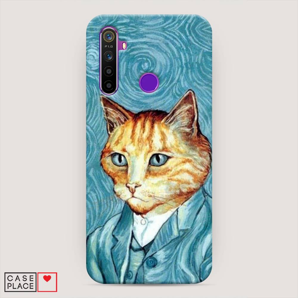 

Пластиковый чехол "Кот Ван Гог" на Realme 5, 251520-1