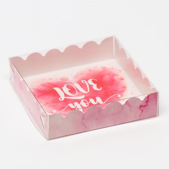 

Коробочка для печенья с PVC крышкой, "Любовь", 12 х 12 х 3 см, Коллекция "С любовью!"