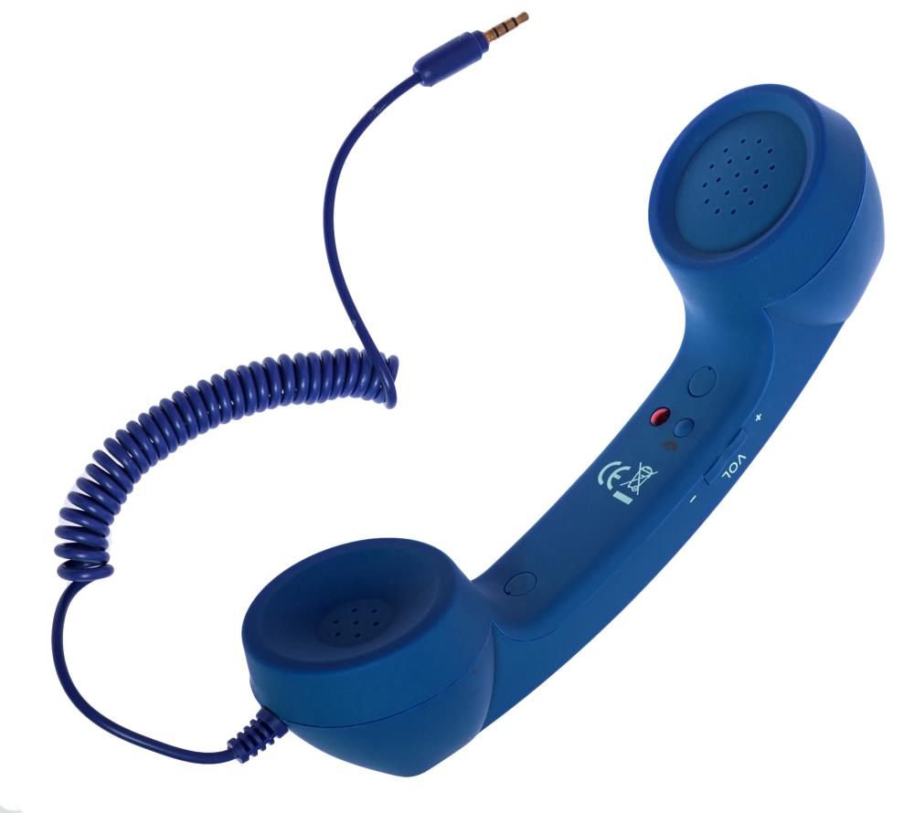 фото Ретро трубка для смартфона coco phone (синий)