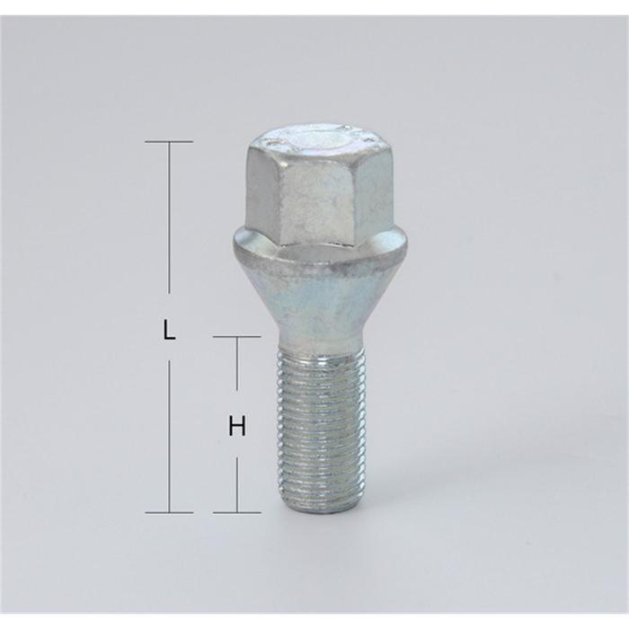 

Болт M12x1,75, 55/27, hex19, конус, цинк (20 шт.)