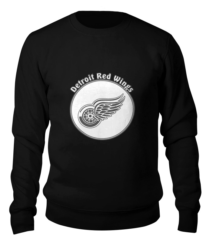 

Свитшот унисекс Printio Detroit red wings черный XS, Detroit red wings