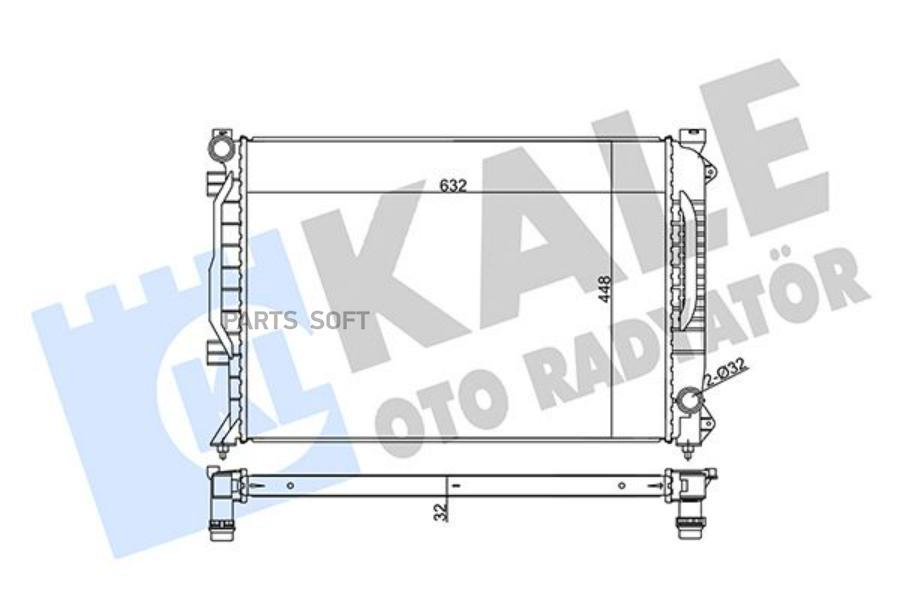 

Радиатор системы охлаждения audi a6 KALE 355530