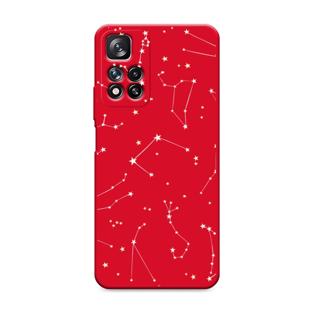 

Матовый силиконовый чехол "Созвездия" на Xiaomi Redmi Note 11 Pro, 315653-1