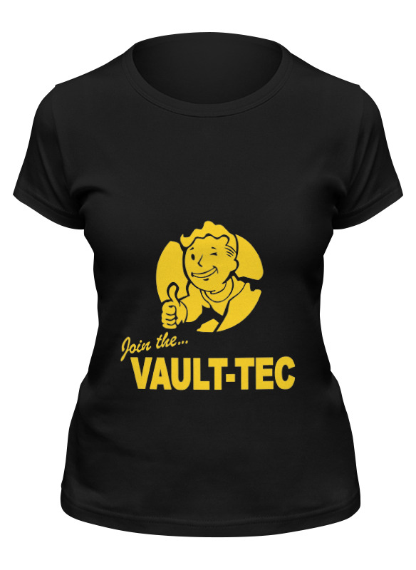 

Футболка женская Printio Fallout vault-tec черная M, Черный, Fallout vault-tec